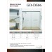 50" GDS06 Series Semi Frameless Bypass Shower Door with Tempered glass (5/16" Thickness)