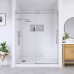 72" GSS-04 Series Frameless Bypass Shower Door with Nano Coating (3/8" Thickness) 