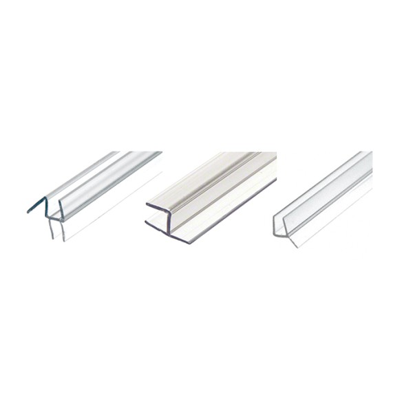 PLASTIC SEAL SWING DOOR COMBO SET 1 180° DOOR STRIKE JAMB 1 BOTTOM WIPE 1 VERTICAL SEAL (AVAILABLE IN 84"H)