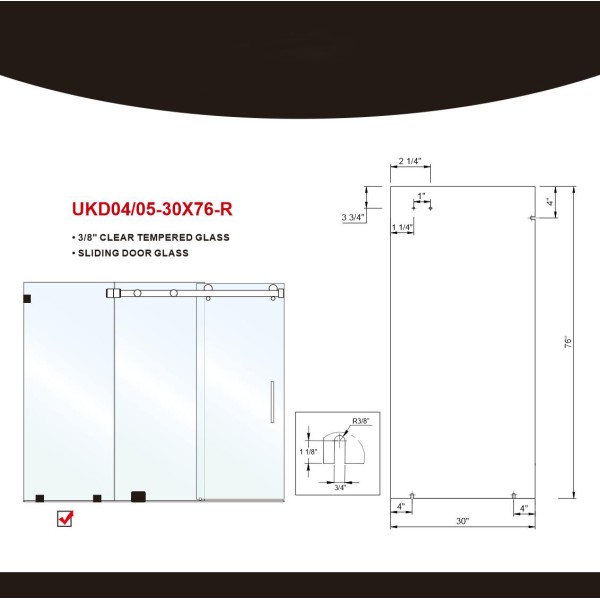 GSS03/04/05 RETURN PANEL & HARDWARE KIT 