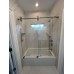 60" GSS-04 Series Frameless Bypass Tub Shower Door with Nano Coating (3/8" Thickness) 